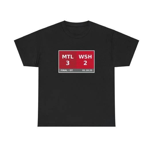 MTL vs WSH Scoreboard Tee 01.10.25