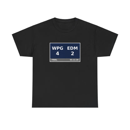 WPG vs EDM Scoreboard Tee 03.12.20