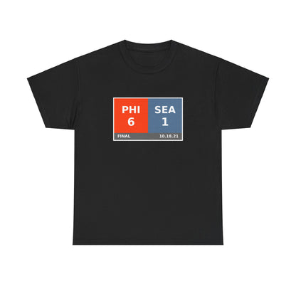 PHI vs SEA Scoreboard Tee 10.18.21