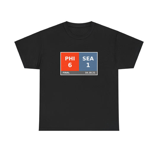 PHI vs SEA Scoreboard Tee 10.18.21