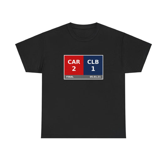 CAR vs CLB Scoreboard Tee 05.01.21