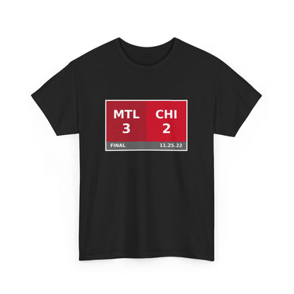 MTL vs CHI Scoreboard Tee 11.25.22