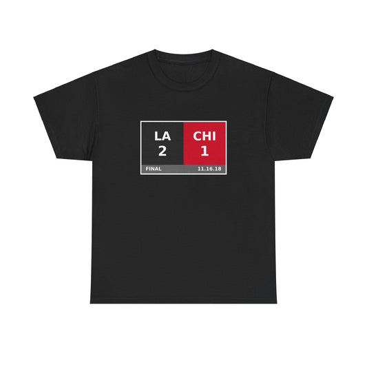 LA vs CHI Scoreboard Tee 11.16.18