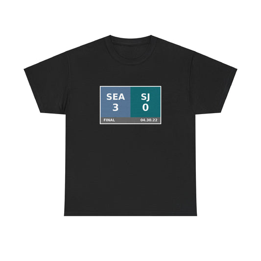 SEA vs SJ Scoreboard Tee 04.30.22