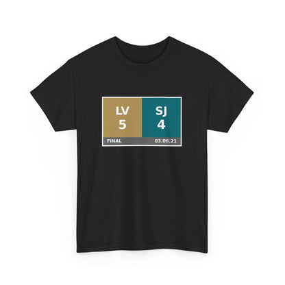 LV vs SJ Scoreboard Tee 03.06.21