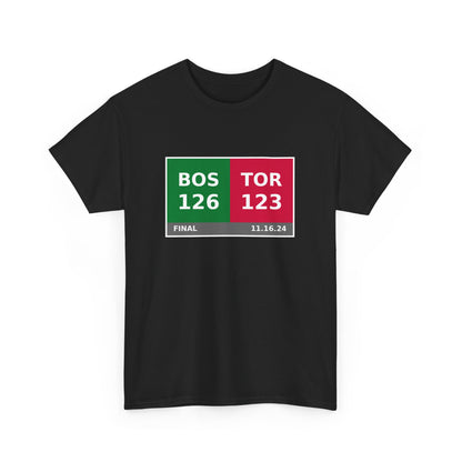 BOS vs TOR Scoreboard Tee 11.16.24