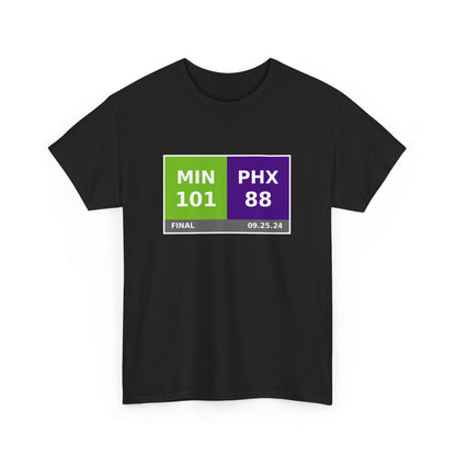 MIN vs PHX Scoreboard Tee 09.25.24