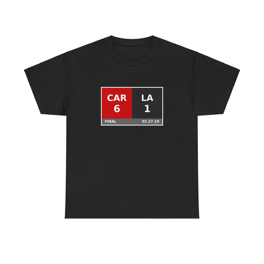 CAR vs LA Scoreboard Tee 02.27.19