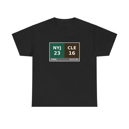 NYJ vs CLE Scoreboard Tee 12.27.20