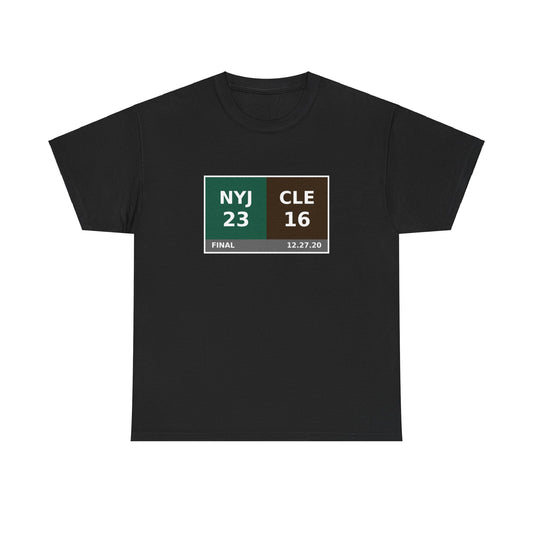 NYJ vs CLE Scoreboard Tee 12.27.20