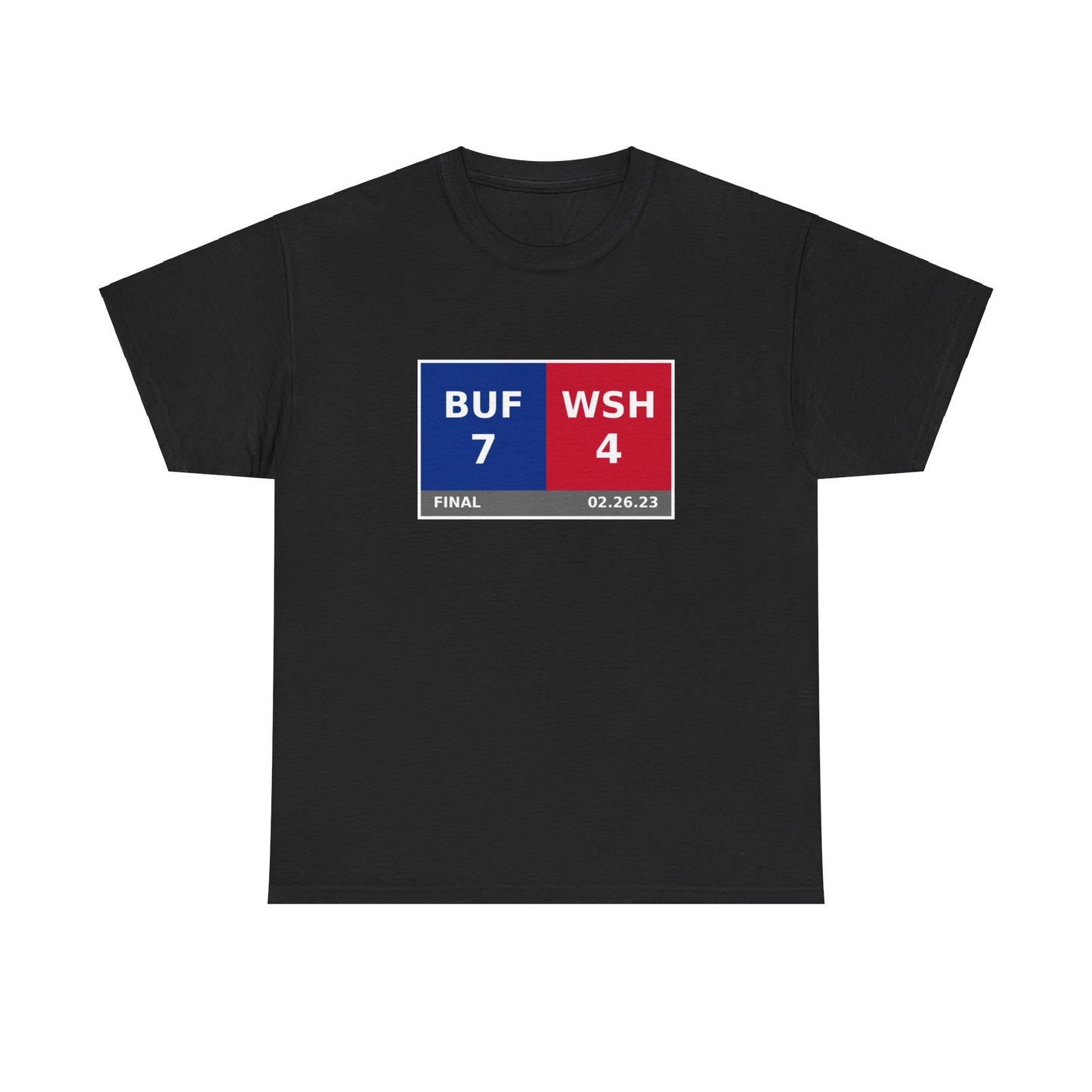 BUF vs WSH Scoreboard Tee 02.26.23