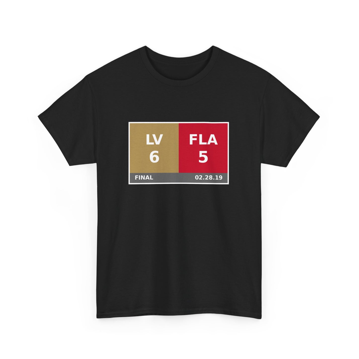 LV vs FLA Scoreboard Tee 02.28.19