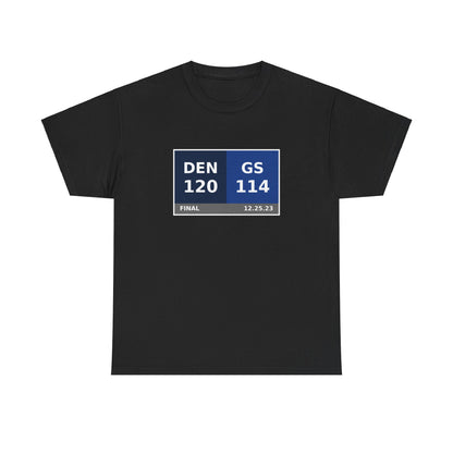 DEN vs GS Scoreboard Tee 12.25.23