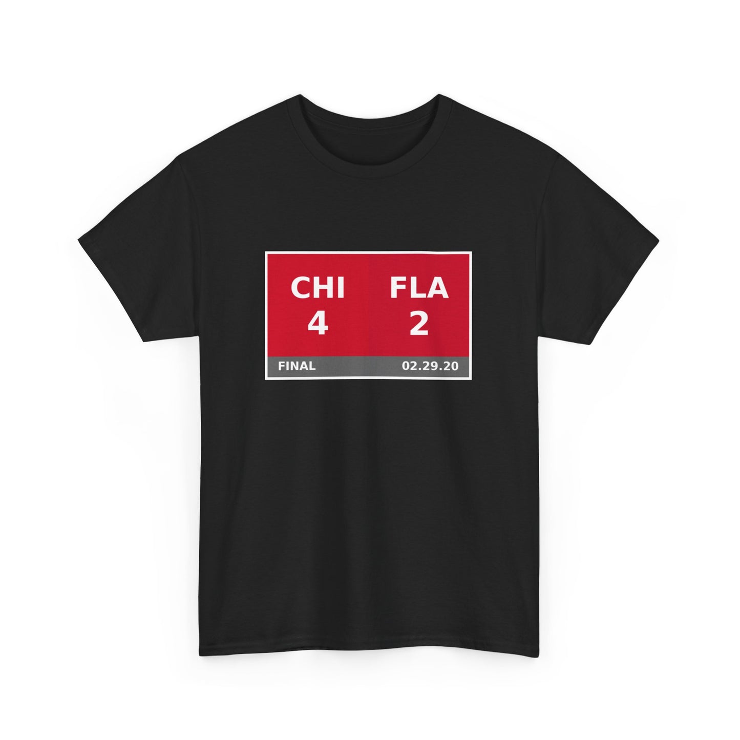 CHI vs FLA Scoreboard Tee 02.29.20