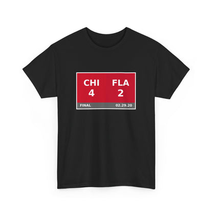 CHI vs FLA Scoreboard Tee 02.29.20