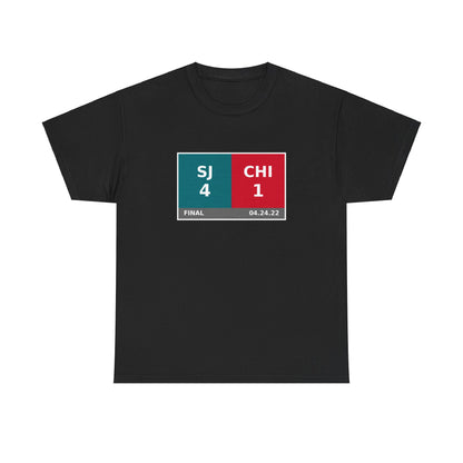 SJ vs CHI Scoreboard Tee 04.24.22