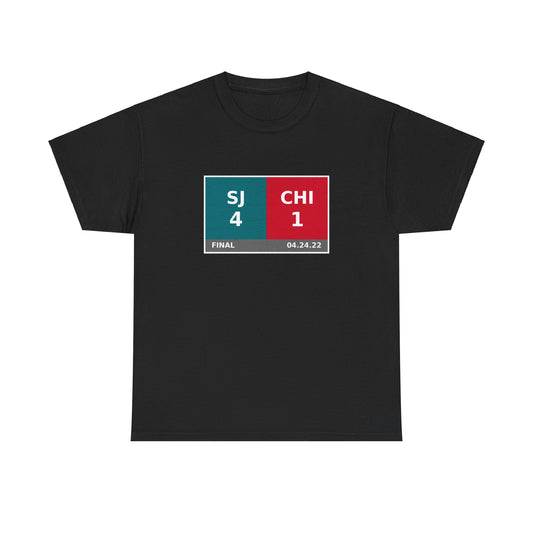 SJ vs CHI Scoreboard Tee 04.24.22