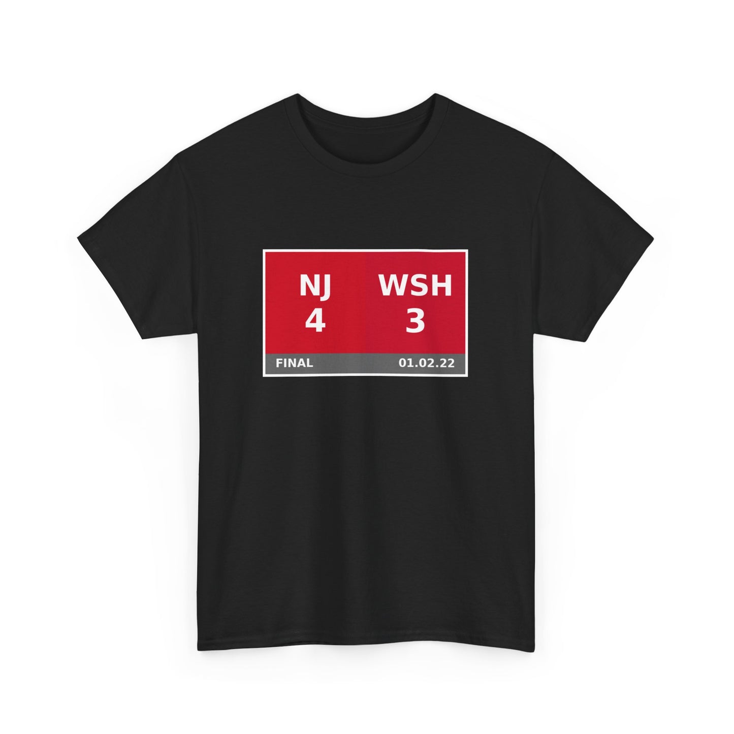 NJ vs WSH Scoreboard Tee 01.02.22