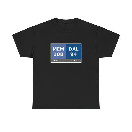 MEM vs DAL Scoreboard Tee 12.02.23