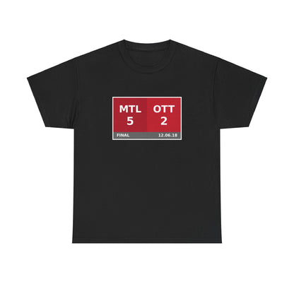 MTL vs OTT Scoreboard Tee 12.06.18