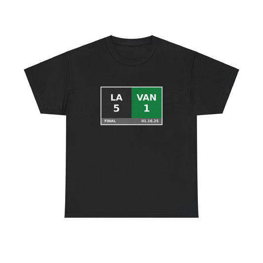 LA vs VAN Scoreboard Tee 01.16.25