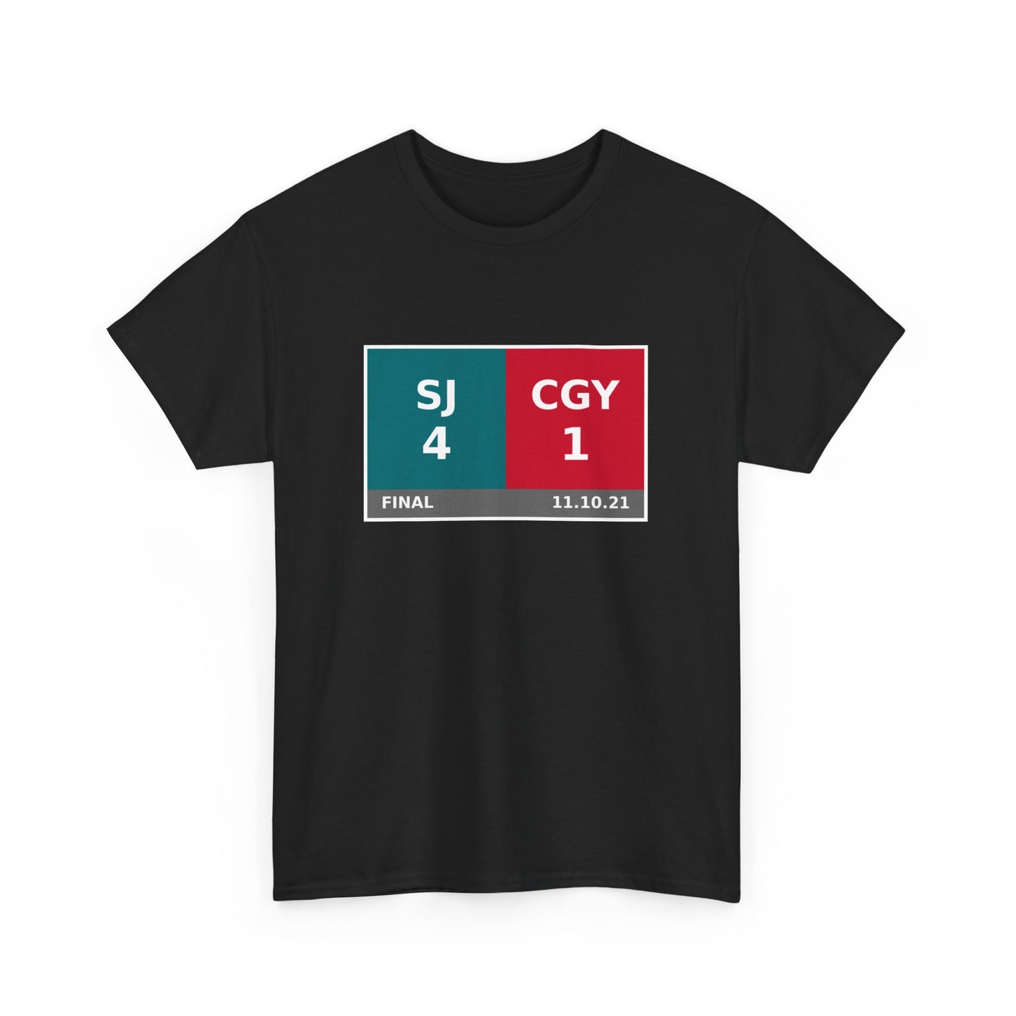 SJ vs CGY Scoreboard Tee 11.10.21