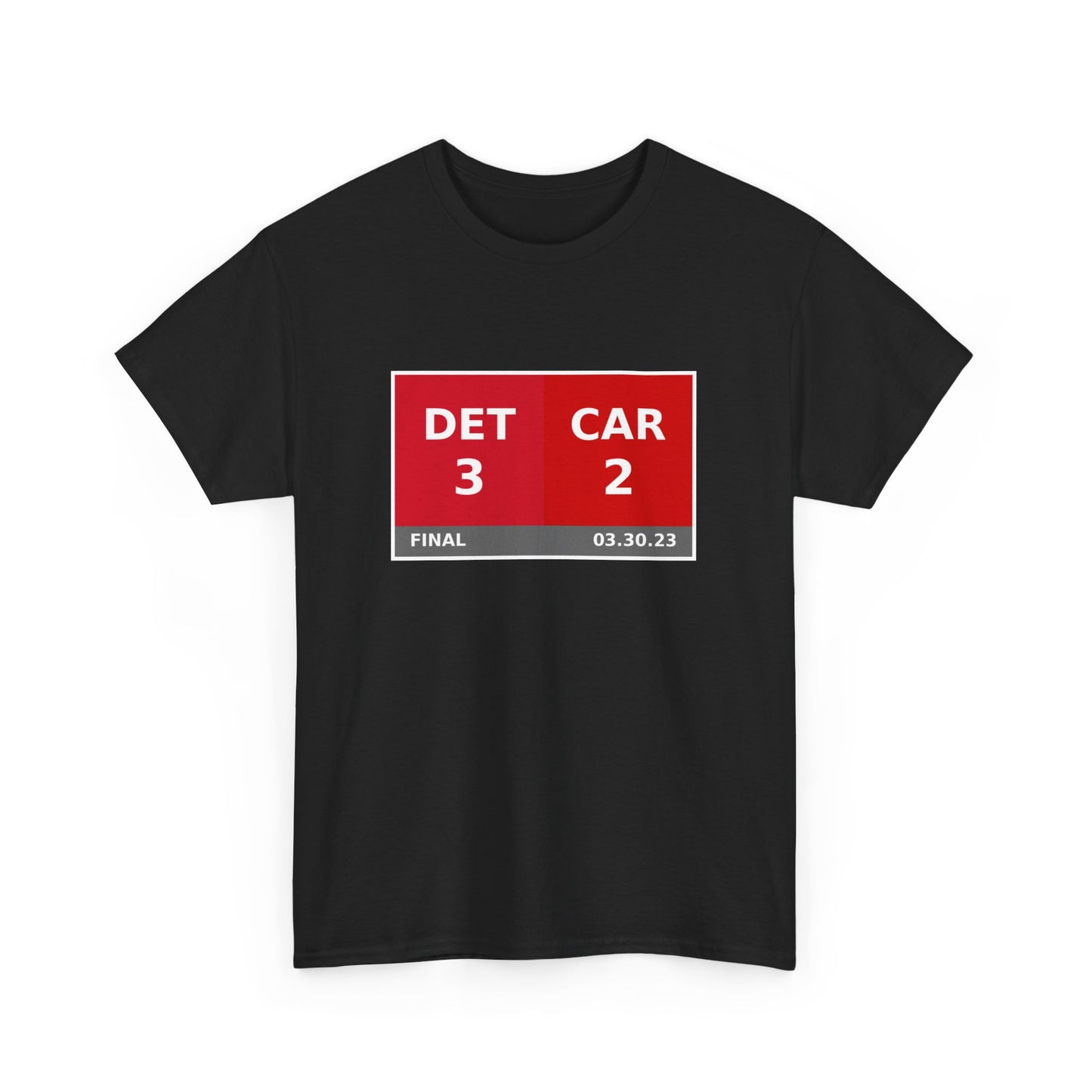 DET vs CAR Scoreboard Tee 03.30.23