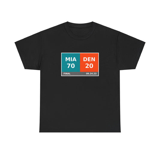 MIA vs DEN Scoreboard Tee 09.24.23