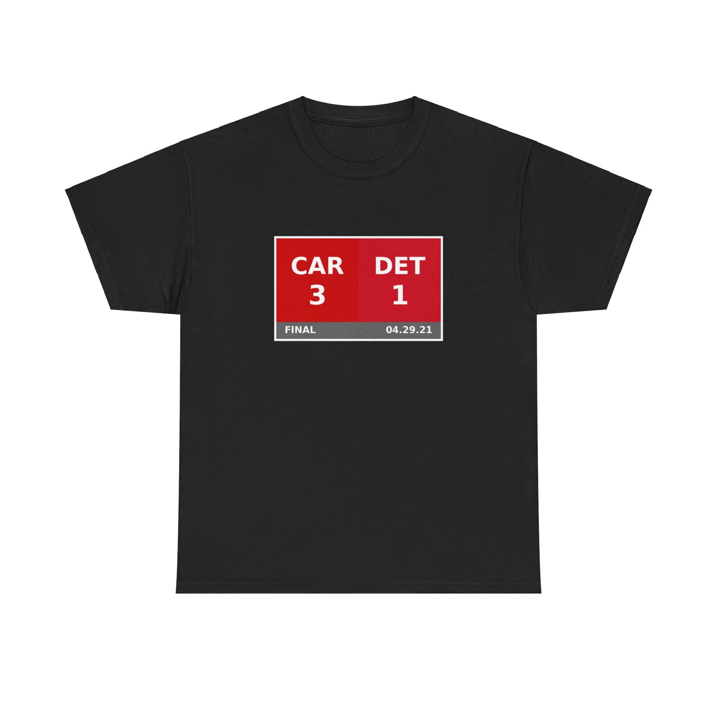 CAR vs DET Scoreboard Tee 04.29.21