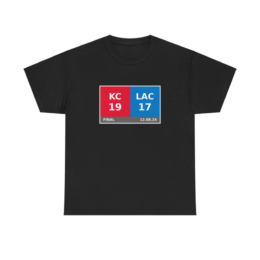 KC vs LAC Scoreboard Tee 12.08.24