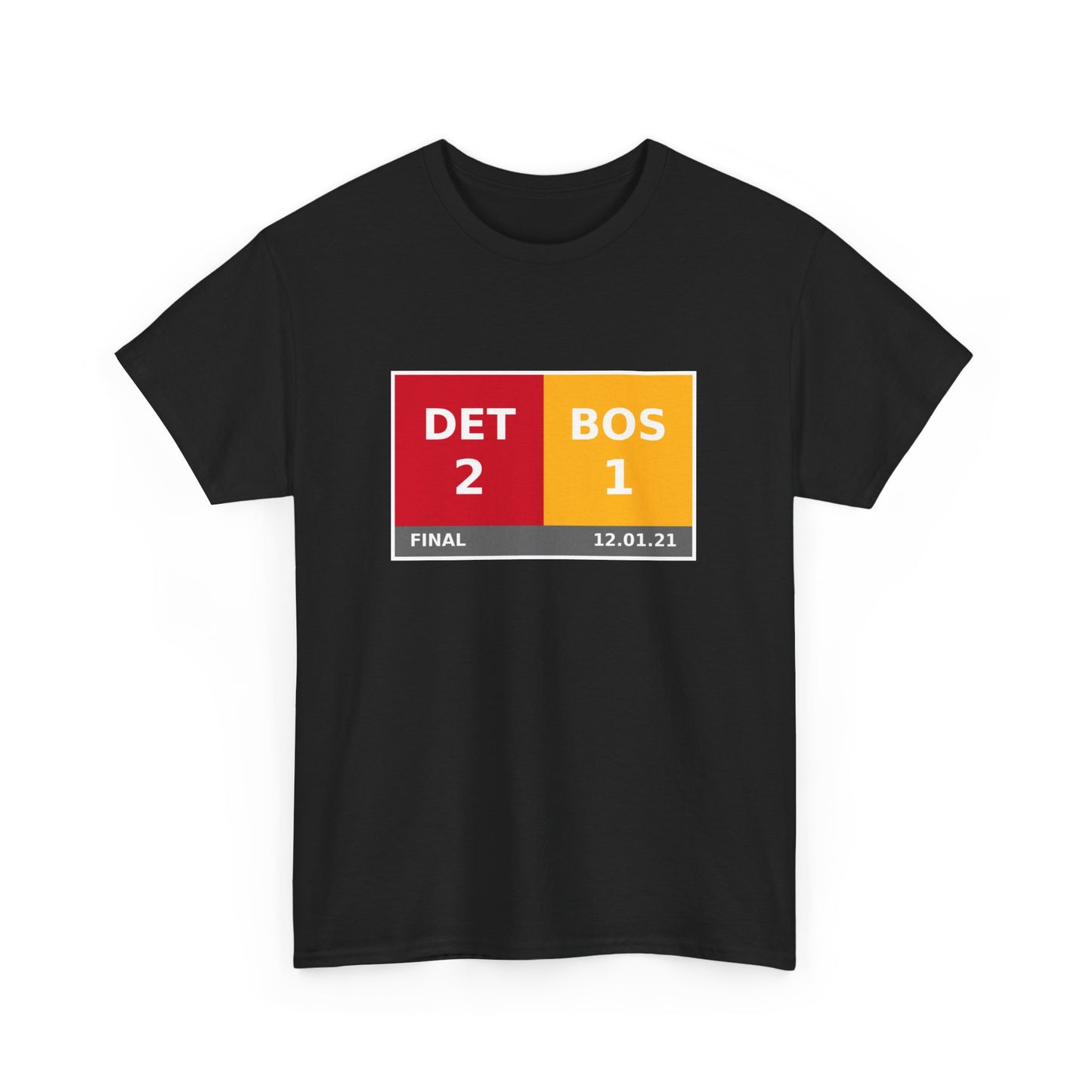 DET vs BOS Scoreboard Tee 12.01.21