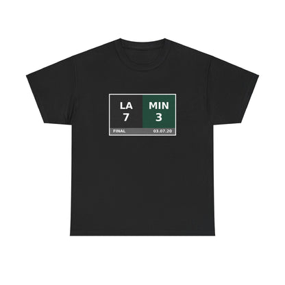 LA vs MIN Scoreboard Tee 03.07.20