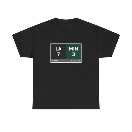 LA vs MIN Scoreboard Tee 03.07.20