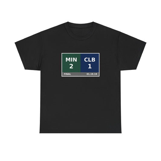 MIN vs CLB Scoreboard Tee 01.19.19