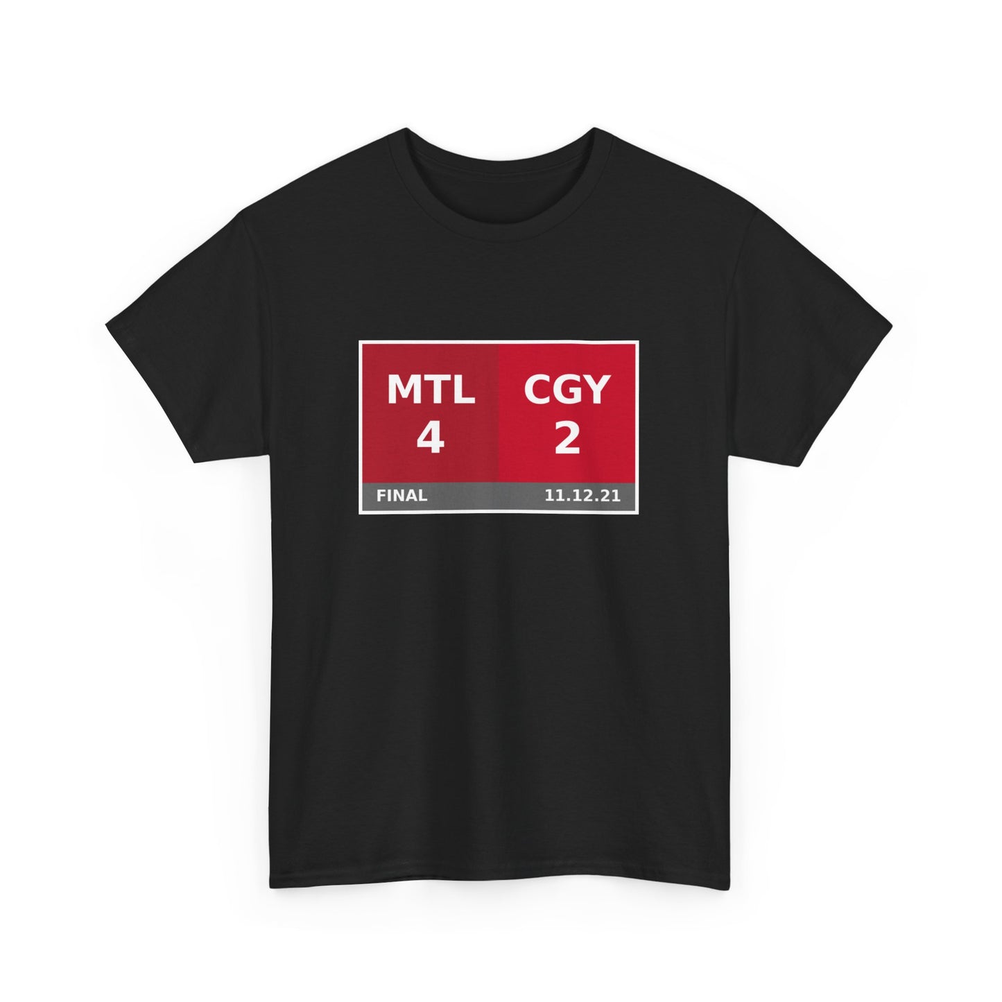 MTL vs CGY Scoreboard Tee 11.12.21