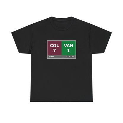 COL vs VAN Scoreboard Tee 11.12.21