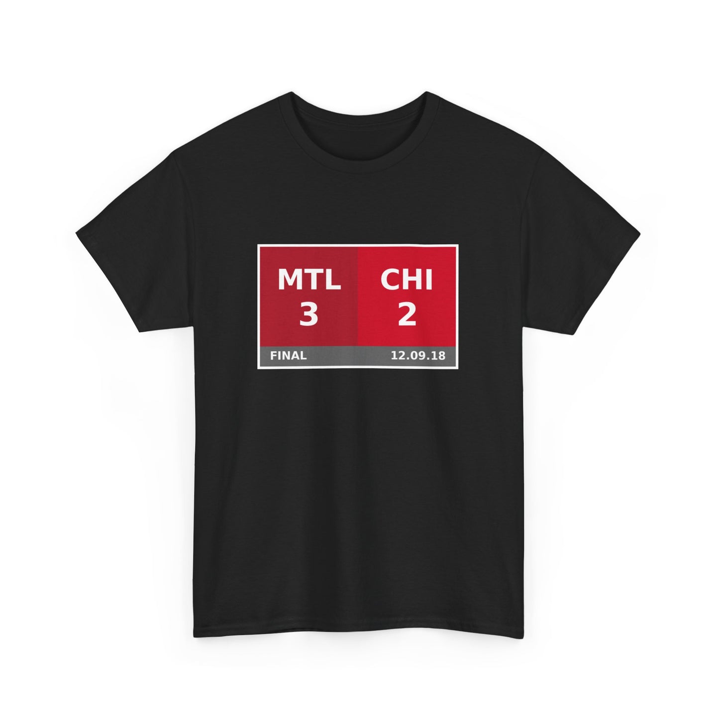 MTL vs CHI Scoreboard Tee 12.09.18