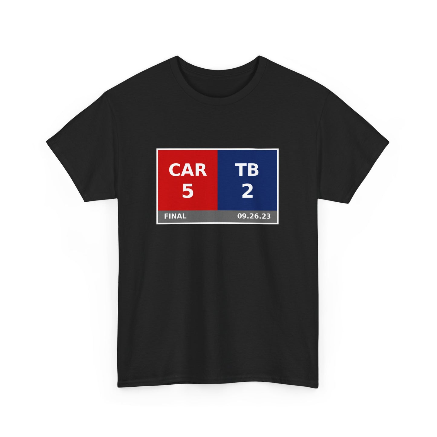 CAR vs TB Scoreboard Tee 09.26.23