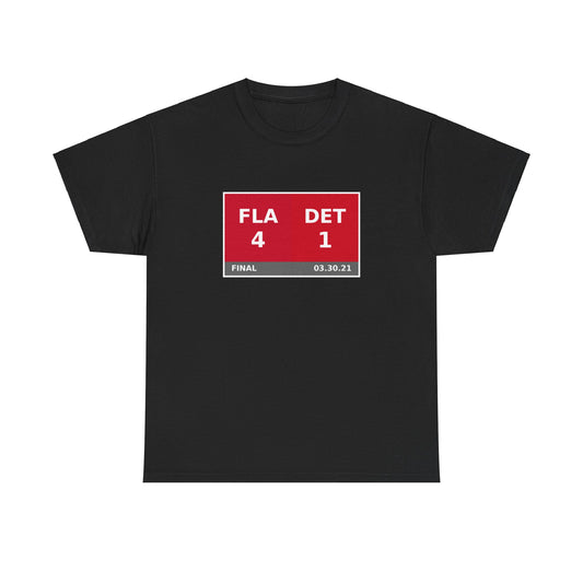 FLA vs DET Scoreboard Tee 03.30.21