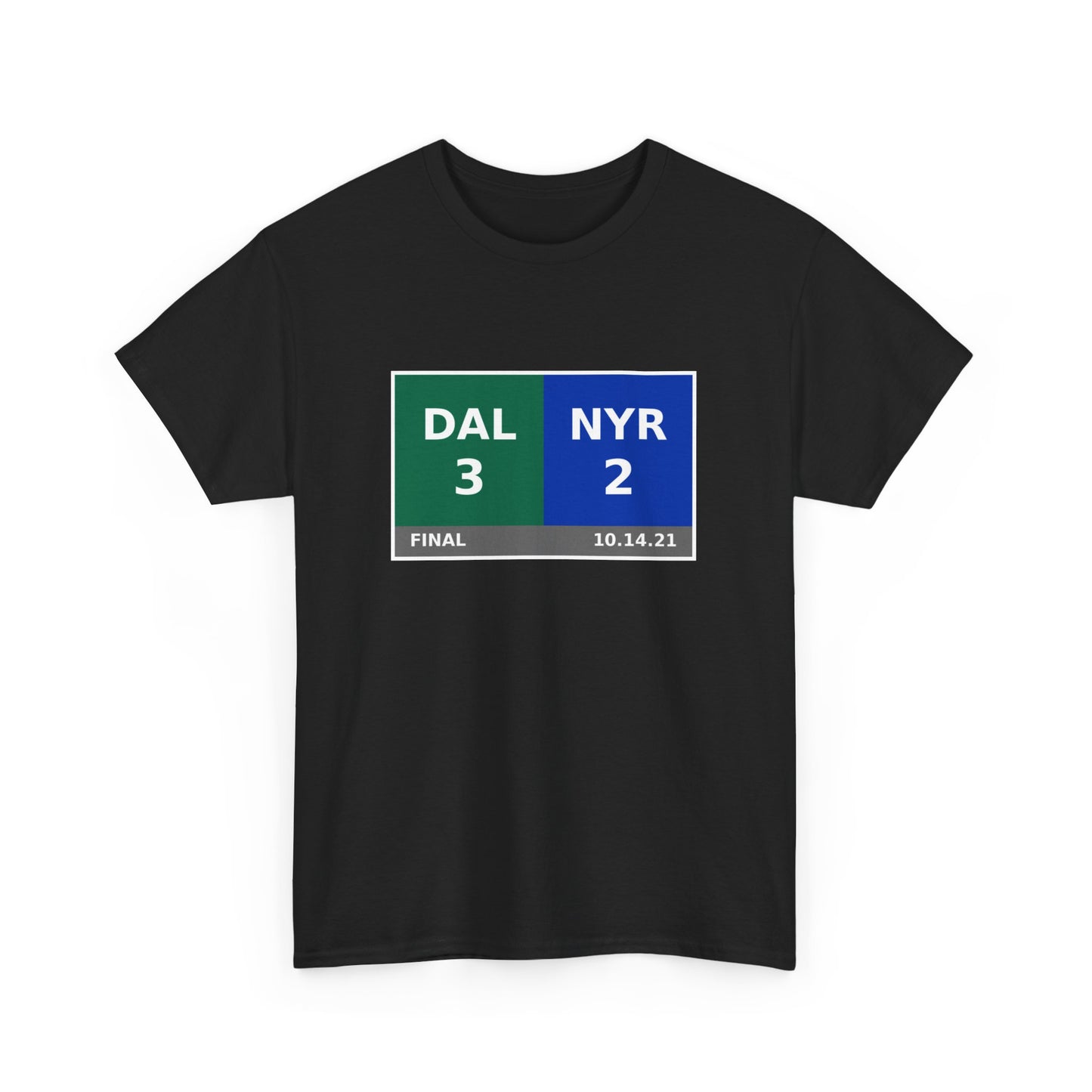 DAL vs NYR Scoreboard Tee 10.14.21