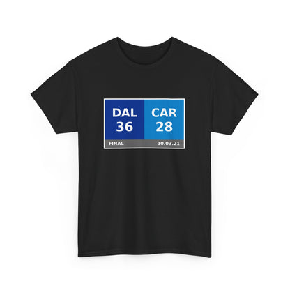 DAL vs CAR Scoreboard Tee 10.03.21