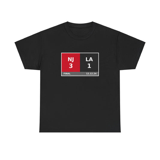 NJ vs LA Scoreboard Tee 12.12.24