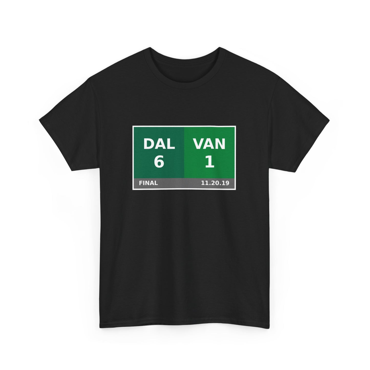 DAL vs VAN Scoreboard Tee 11.20.19