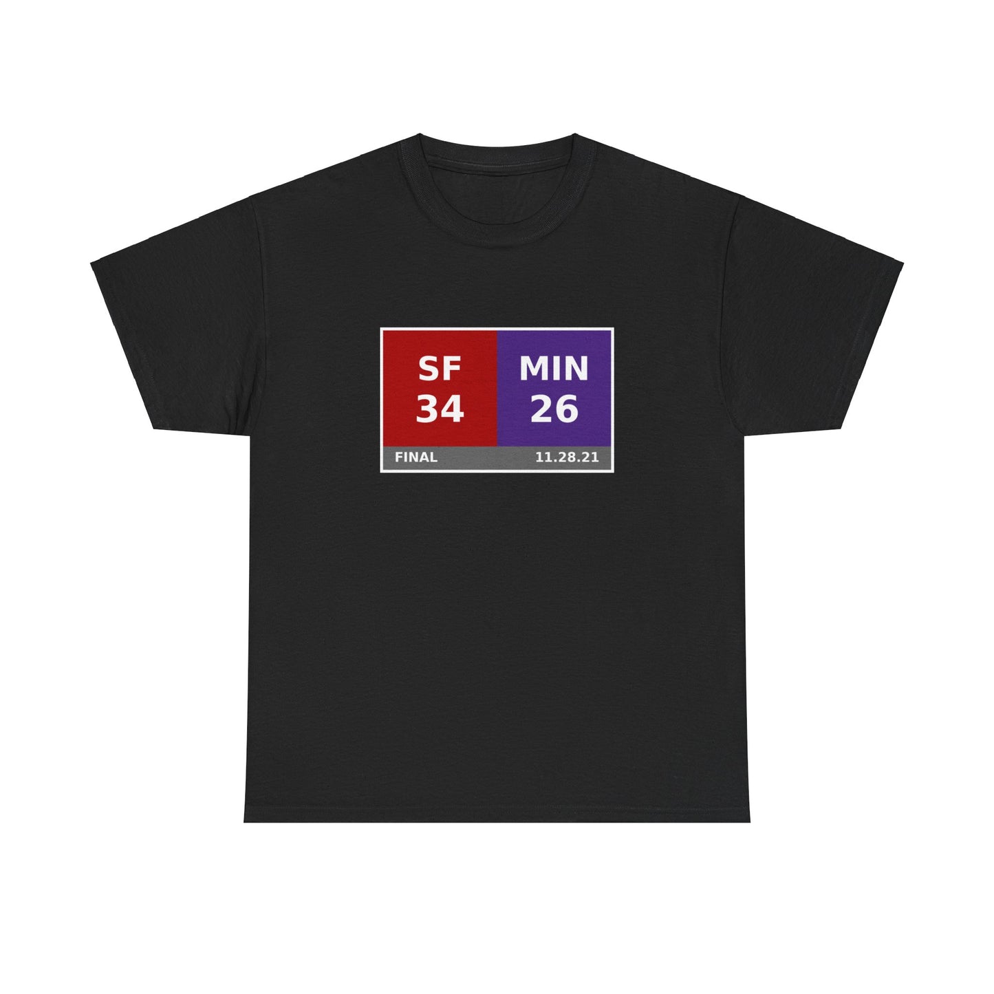 SF vs MIN Scoreboard Tee 11.28.21