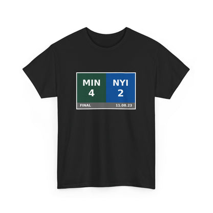 MIN vs NYI Scoreboard Tee 11.08.23