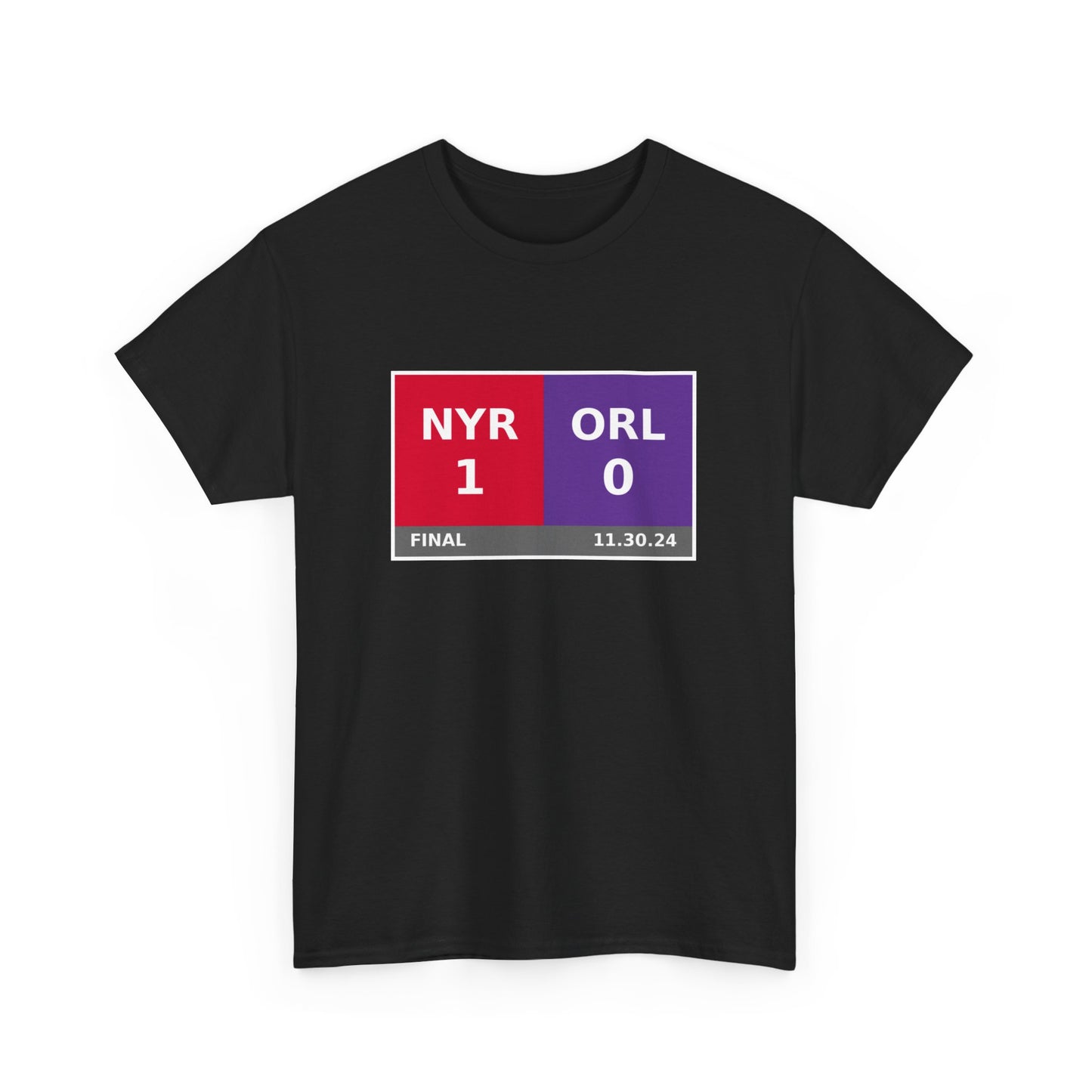 NYR vs ORL Scoreboard Tee 11.30.24