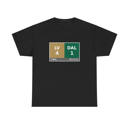 LV vs DAL Scoreboard Tee 02.27.19