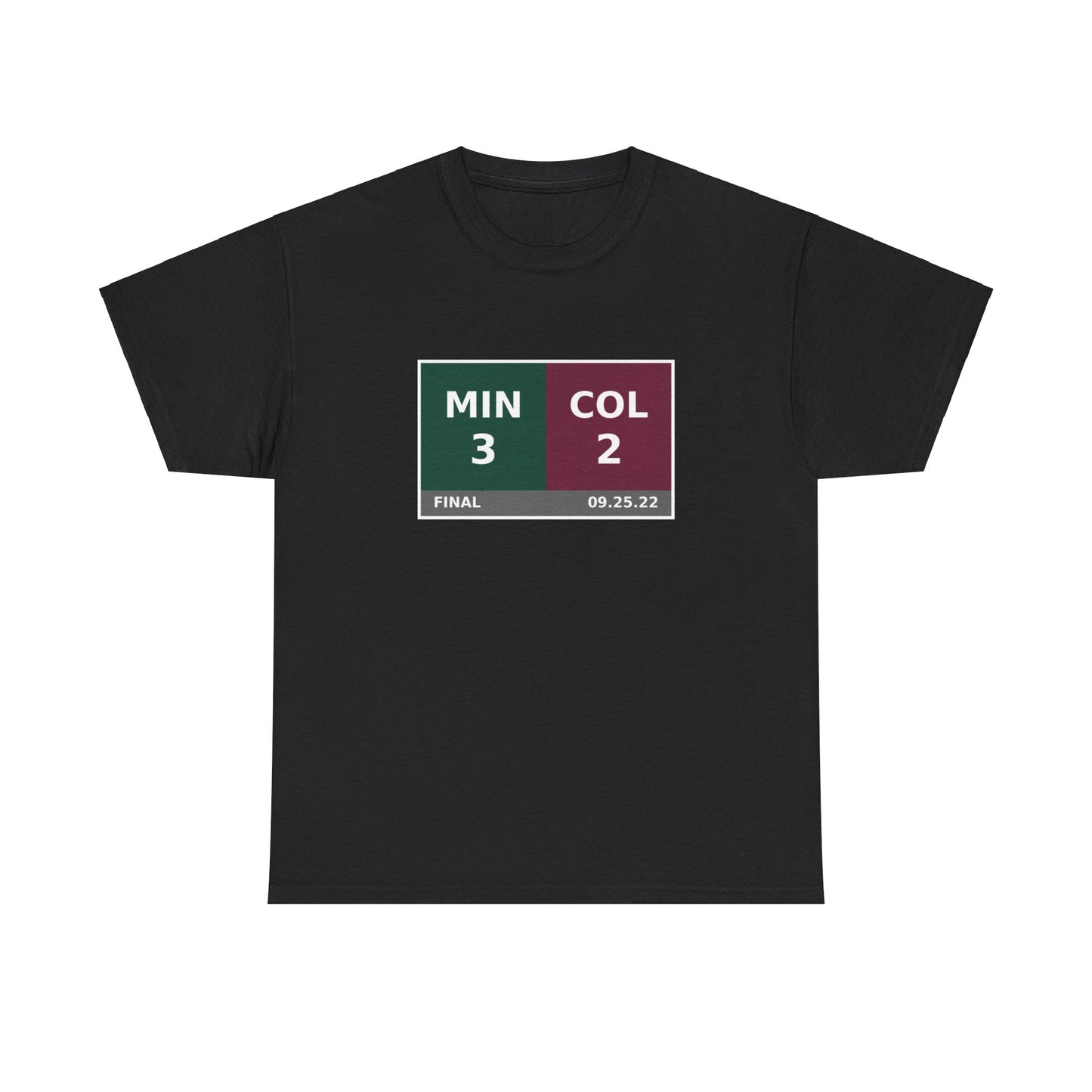 MIN vs COL Scoreboard Tee 09.25.22