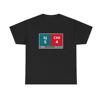 SJ vs CHI Scoreboard Tee 10.11.19