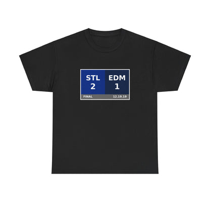 STL vs EDM Scoreboard Tee 12.19.19